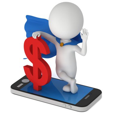 Süper kahraman Doları Smartphone ile