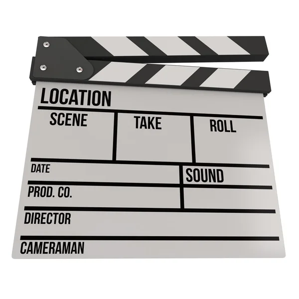 Cinema clapperboard 3D — Stock Photo, Image