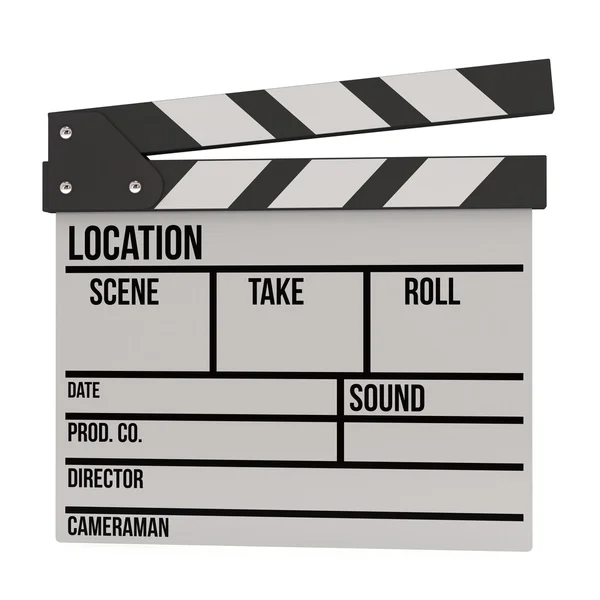 Clapperboard кіно 3d — стокове фото