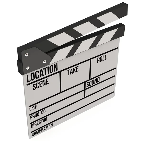 Clapperboard de cine 3D — Foto de Stock