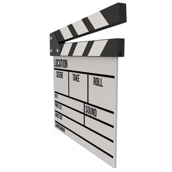 Cinema clapperboard 3D — Stock Photo, Image
