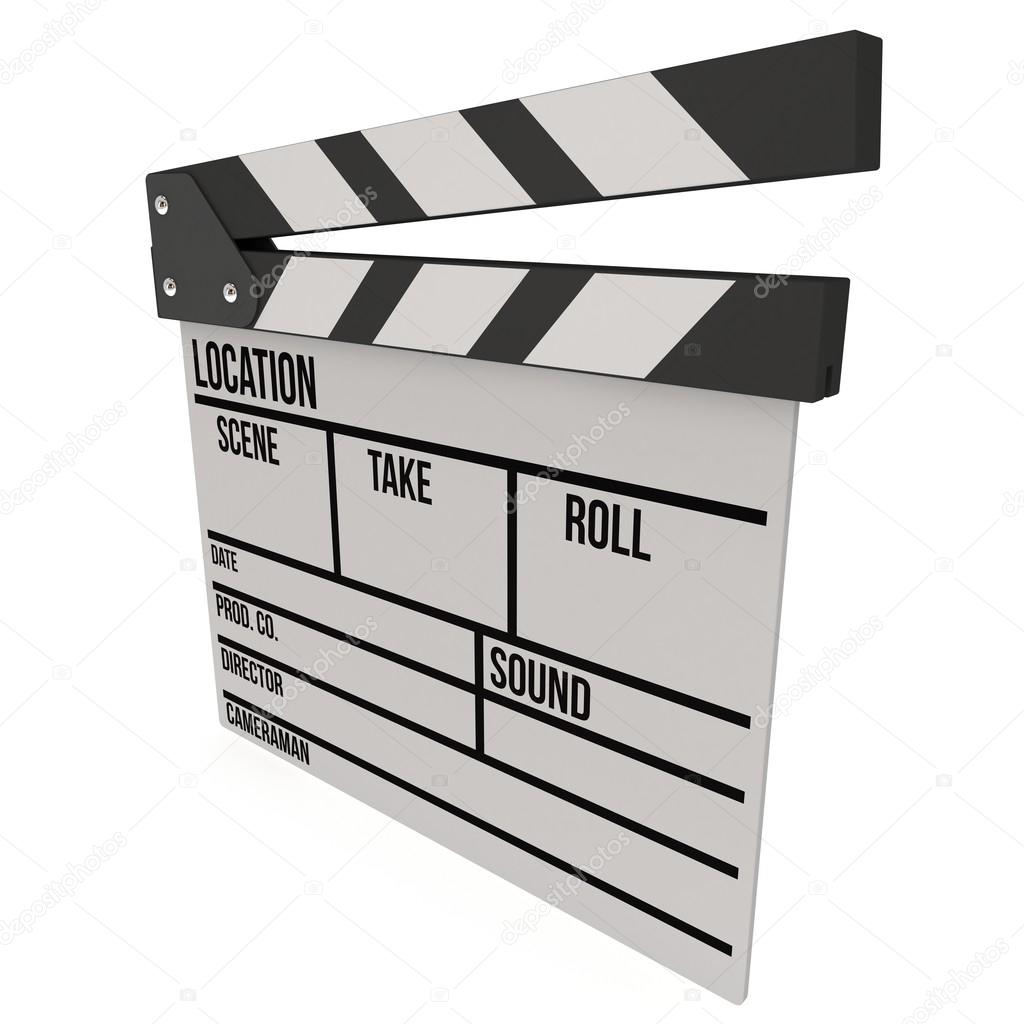 Claqueta de cine 3d — Foto de stock © newb1 79423822