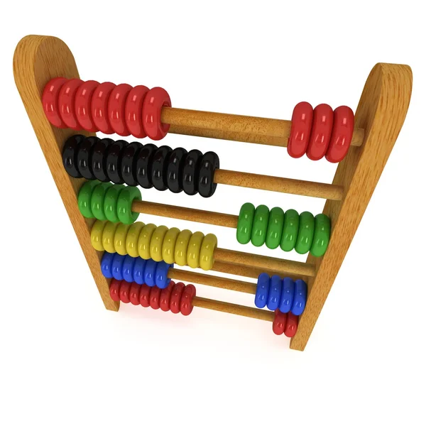 3d toy abacus — Stock Photo, Image