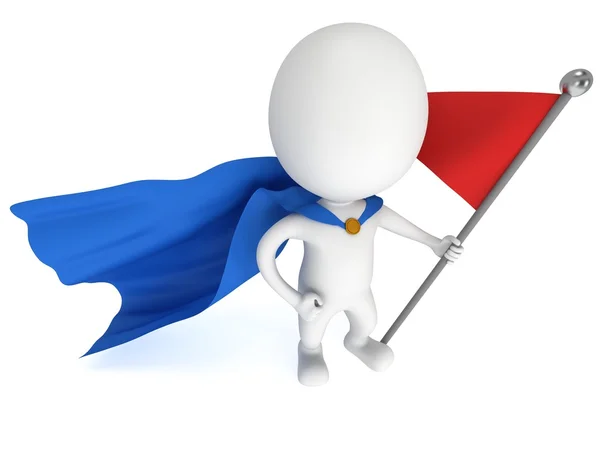Флаг КПП и супергерой — стоковое фото