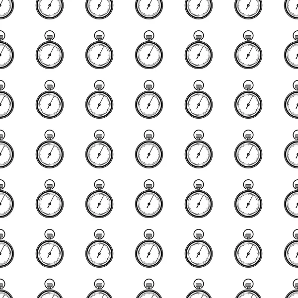 Timer seamless pattern. Vector — Stock Vector