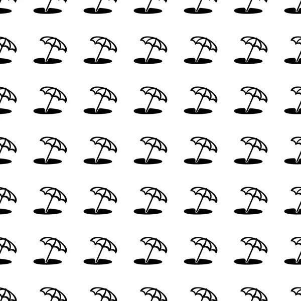 Parasol seamless pattern. Vector — Stock Vector