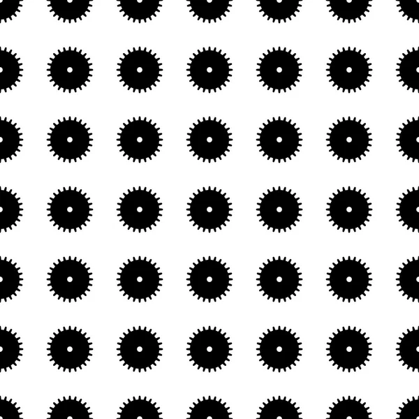 Gear seamless pattern. Vector — Stock Vector