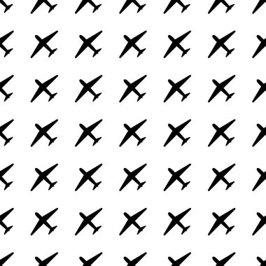plane seamless pattern. Vector