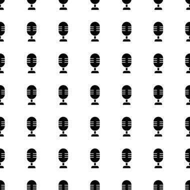 mikrofon seamless modeli. Vektör
