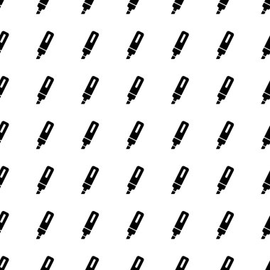 Marker pen seamless pattern. Vector