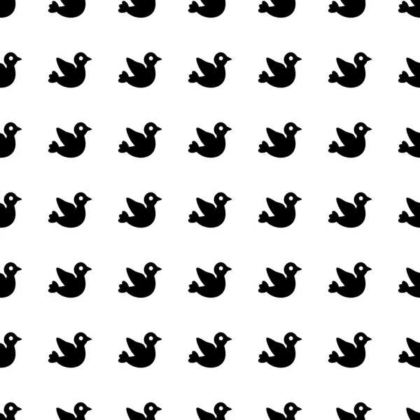 Dove seamless pattern. Vector — Stock vektor