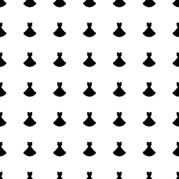 Woman dress seamless pattern. Vector — ストックベクタ