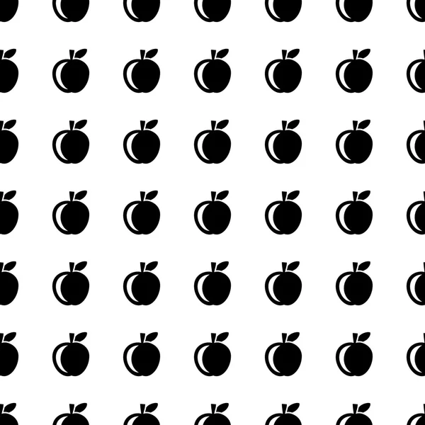 Apple seamless pattern. Vector — ストックベクタ