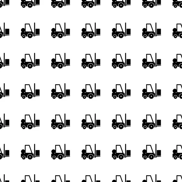 Forklift seamless pattern. Vector — 스톡 벡터
