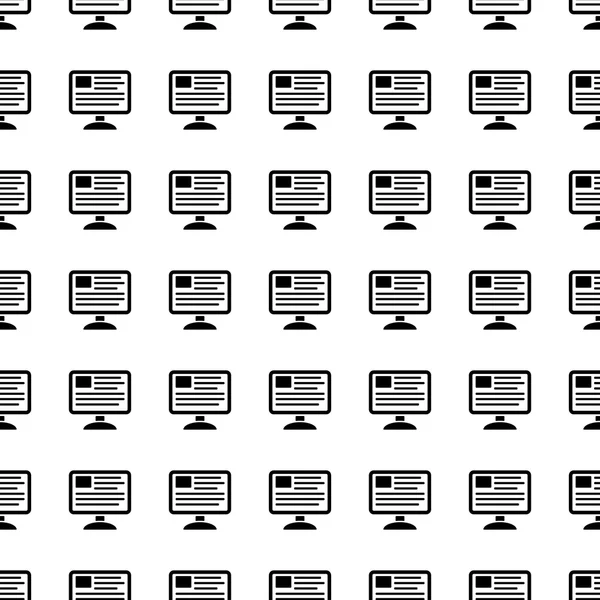 コンピューターのシームレスなパターン。ベクトル — ストックベクタ