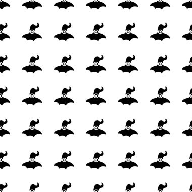 Witch hat seamless pattern. Vector