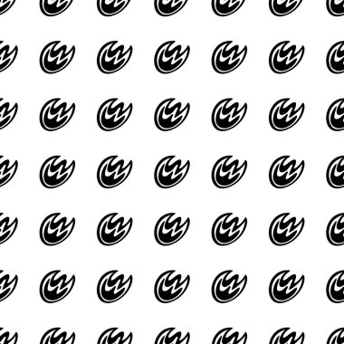 fire seamless pattern. Vector