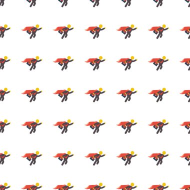 superhero seamless pattern. Vector