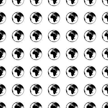 Earth seamless pattern. Vector