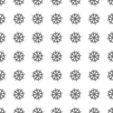 snowflake seamless pattern. Vector