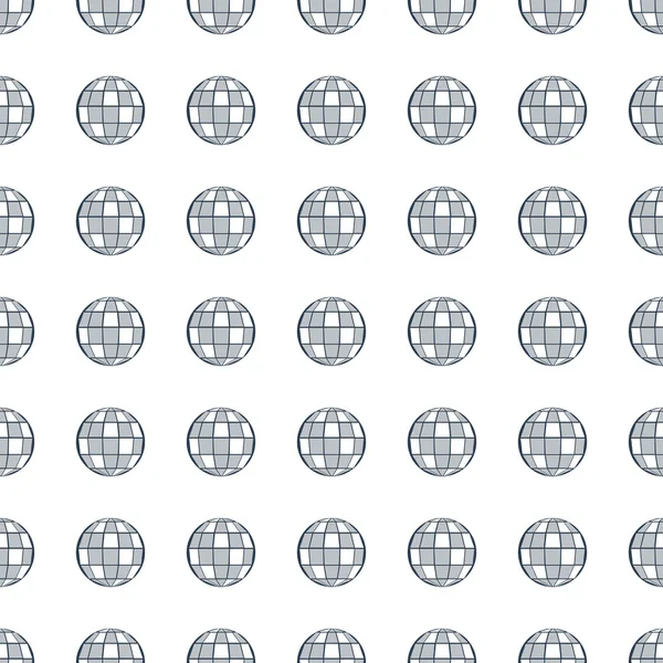 Disco ball seamless pattern. Vector — Stockvector