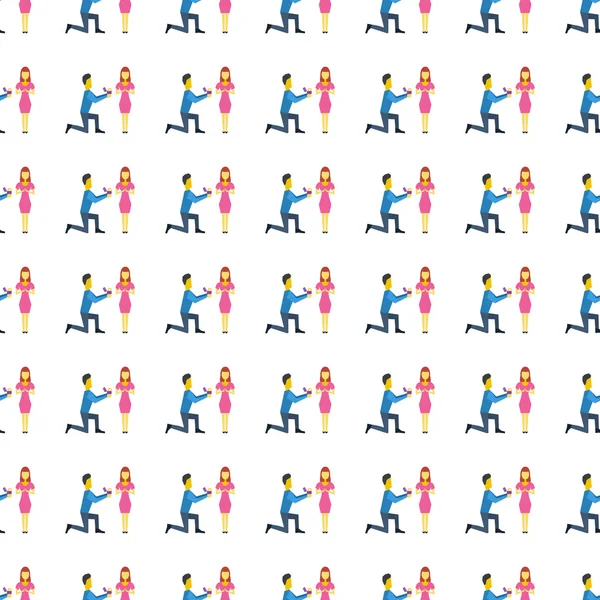 engagement seamless pattern. Vector