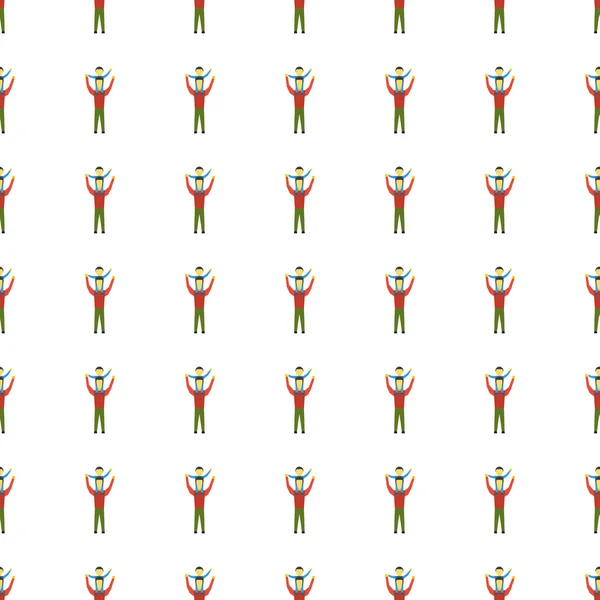 Family seamless pattern. Vector — Stockvector