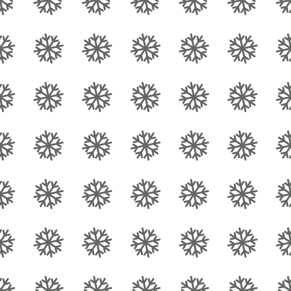Snowflake seamless pattern. Vector — Stockový vektor