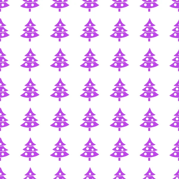 Christmas trees seamless pattern. Vector — Stock Vector