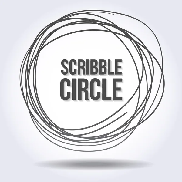 Scribble Circle Vector — Stock Vector © newb1 #98259734