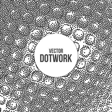 Noktalı resim Dotwork oyma Metal arka plan