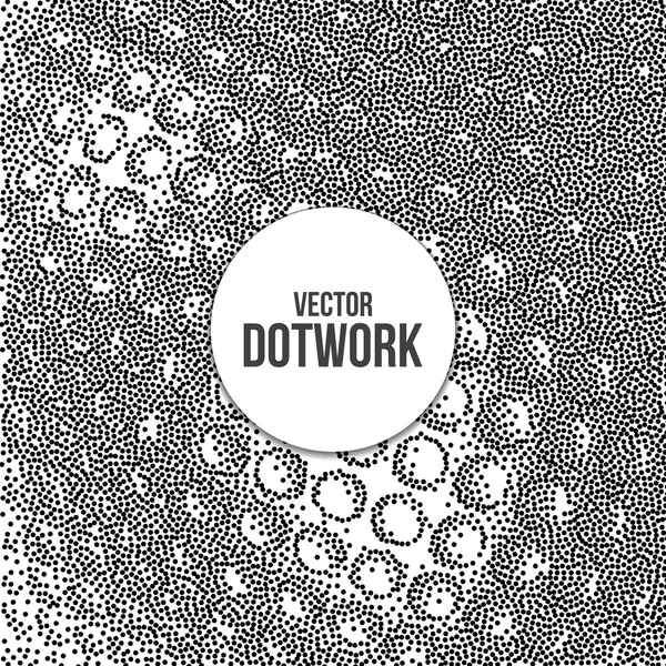Halftone Dotwork Gravure fond métallique — Image vectorielle