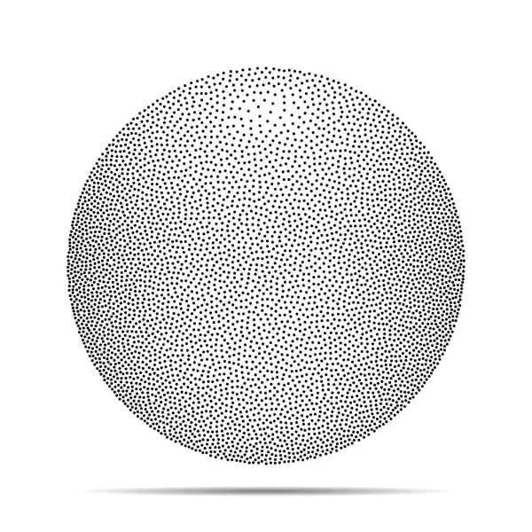 Esfera vectorial semitono Dotwork — Vector de stock