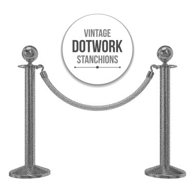 Dotwork yarım ton vektör desteklere