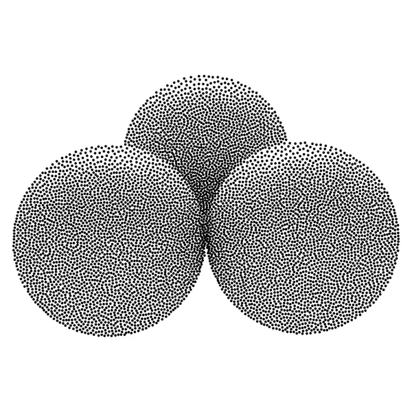 Sphères vectoriels demi-tons ajourés — Image vectorielle
