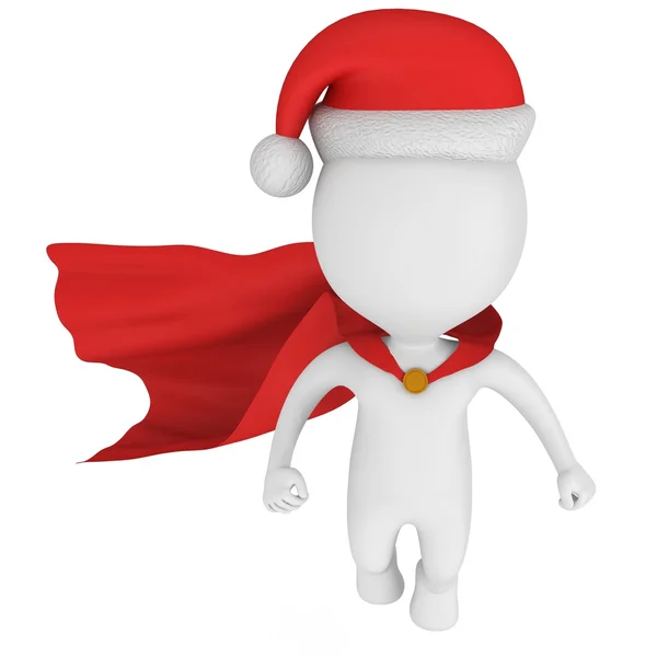 Santa Claus dappere superheld Flying — Stockfoto
