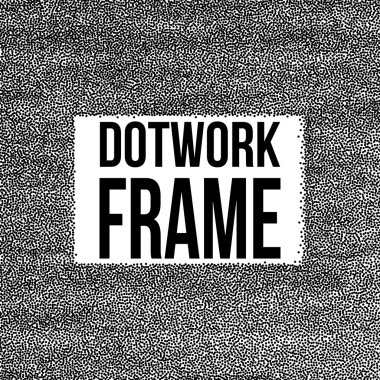 Dotwork vektör çerçeve