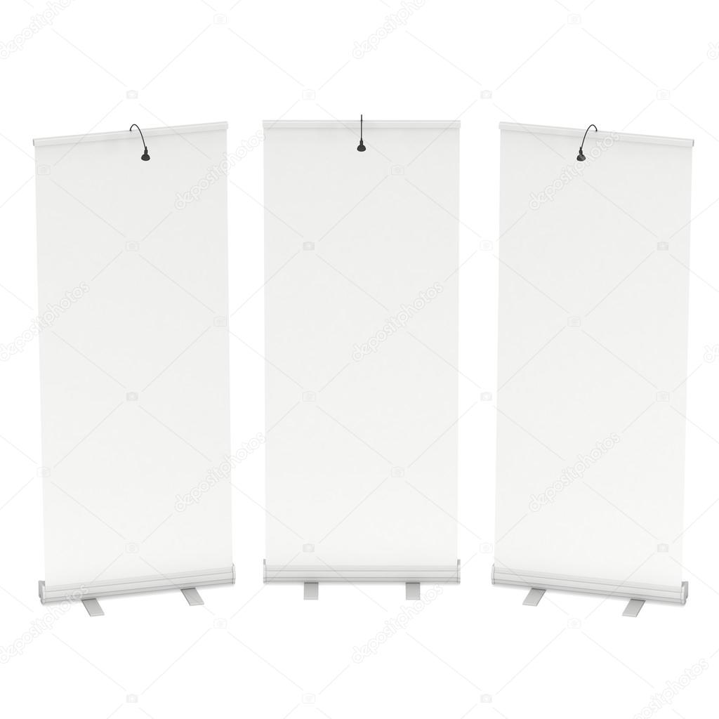 Blank Roll Up Banner Stands