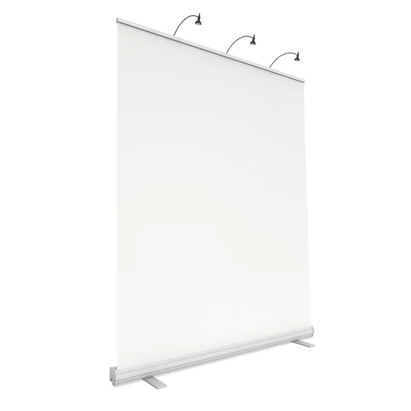 Blanco Roll Up Banner Stand —  Fotos de Stock