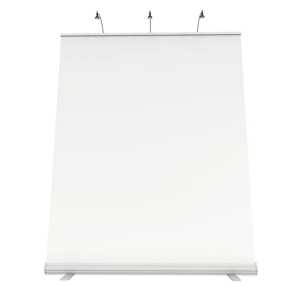 Blanco Roll Up Banner Stand —  Fotos de Stock