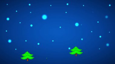 Xmas Arifesinde Orman. Hareket Arka Planı.