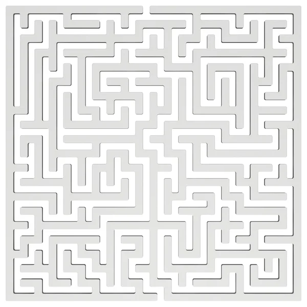 Labirinto 3D. Elemento de design de forma de labirinto . — Fotografia de Stock