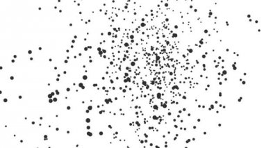 Beyaz arka planda siyah kar.