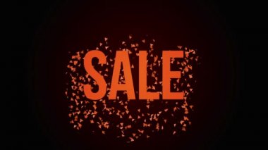 Sıcak satış mesaj kredisi animasyon.