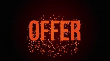 Sıcak teklif iletisi kredi animasyon.