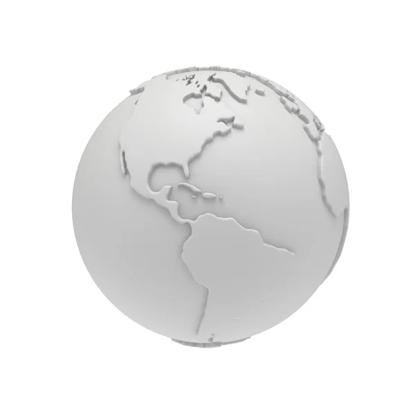 Earth planet globe. 3D render. America view. — Stock Photo, Image