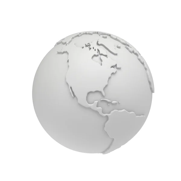 Globo del pianeta Terra. Rendering 3D. America vista . — Foto Stock