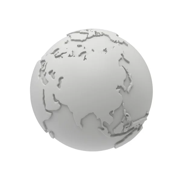 Terre planète globe. Un rendu 3D. Russie vue . — Photo