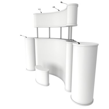 Big Pop Up Banner Stand with Columns