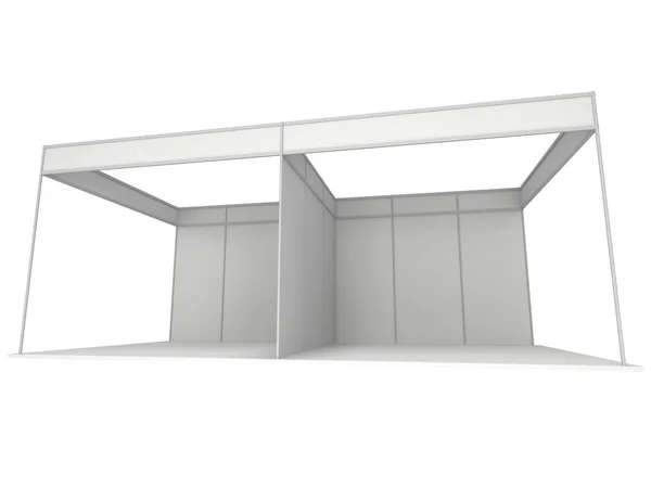 Trade Show Booth Box. Branco 3D e branco . — Fotografia de Stock